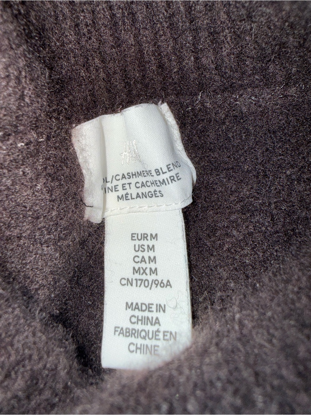 Wool/Cashmere Blend Women's Coat - Medium - Charcoal